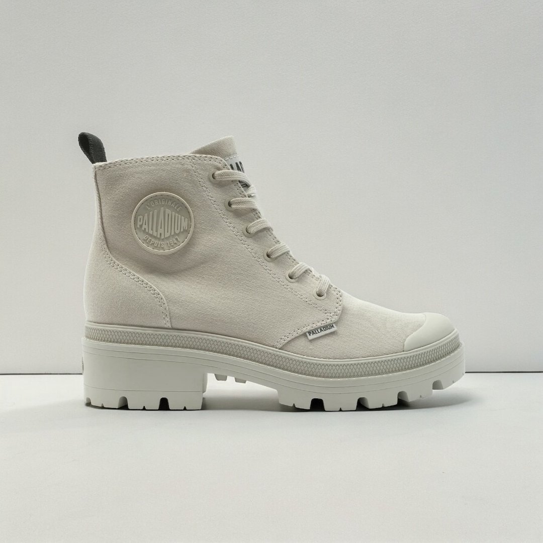 PALLADIUM PALLABASE TWILL 经典拉链帆布美腿靴 96907-096 - 女款短靴 - 其他材质 多色
