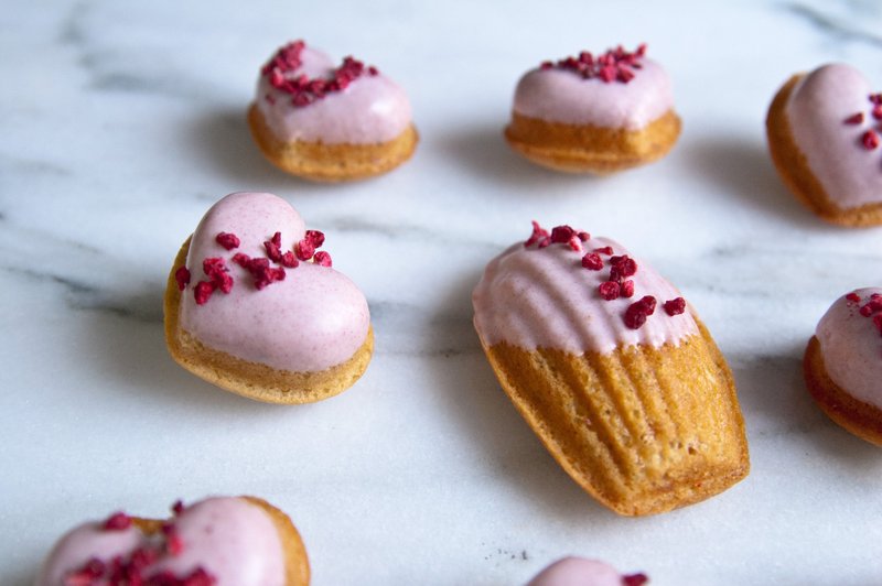 玫瑰覆盆子玛德莲 | 野餐 / 礼物 / 婚礼 - 蛋糕/甜点 - 新鲜食材 粉红色