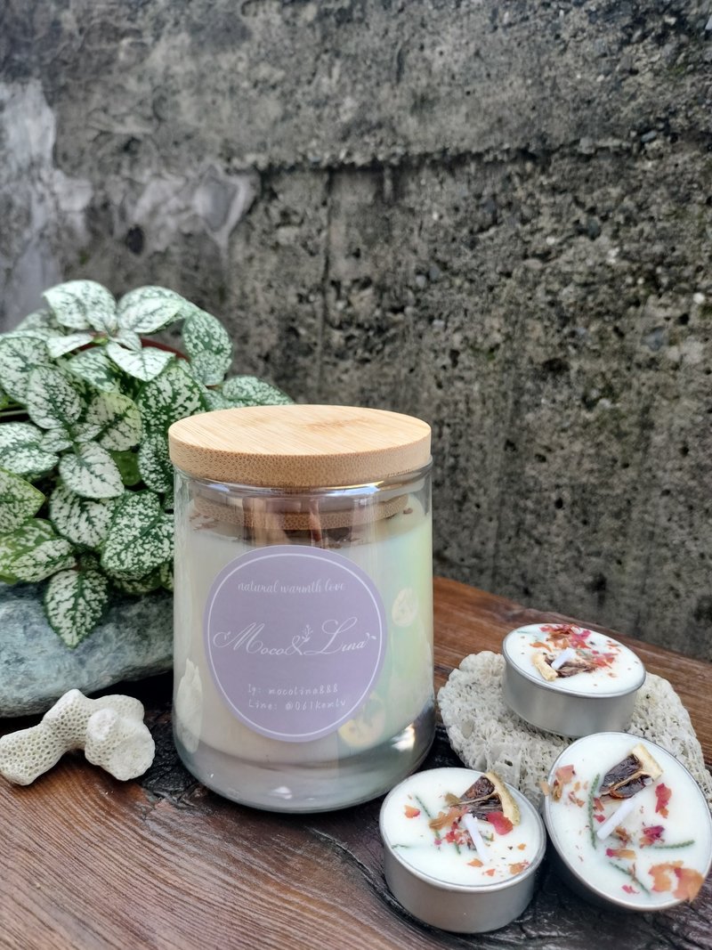 暖心--纯精油天然花草手工蜡烛 - 香薰/精油/线香 - 蜡 