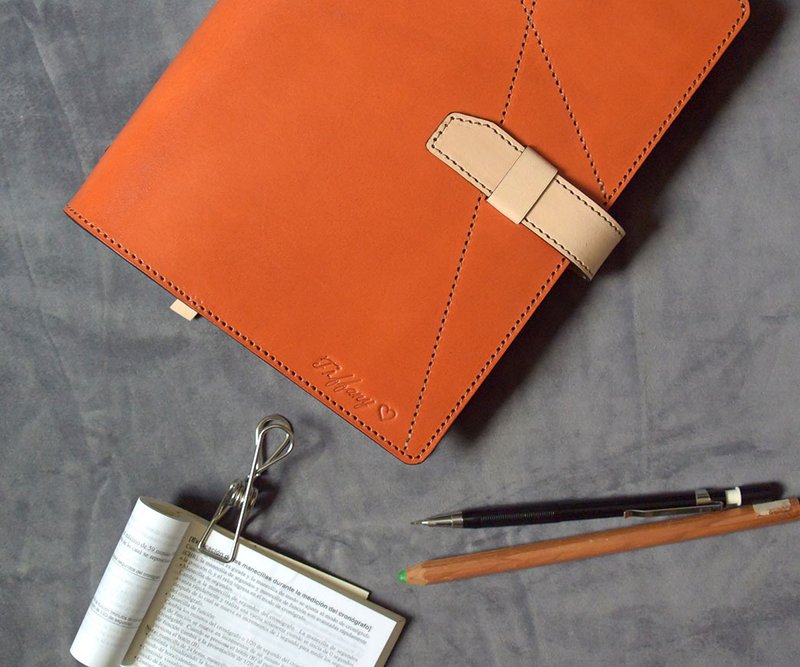 插梢式活页笔记本 show缝线//手帐/笔记本 - 笔记本/手帐 - 真皮 