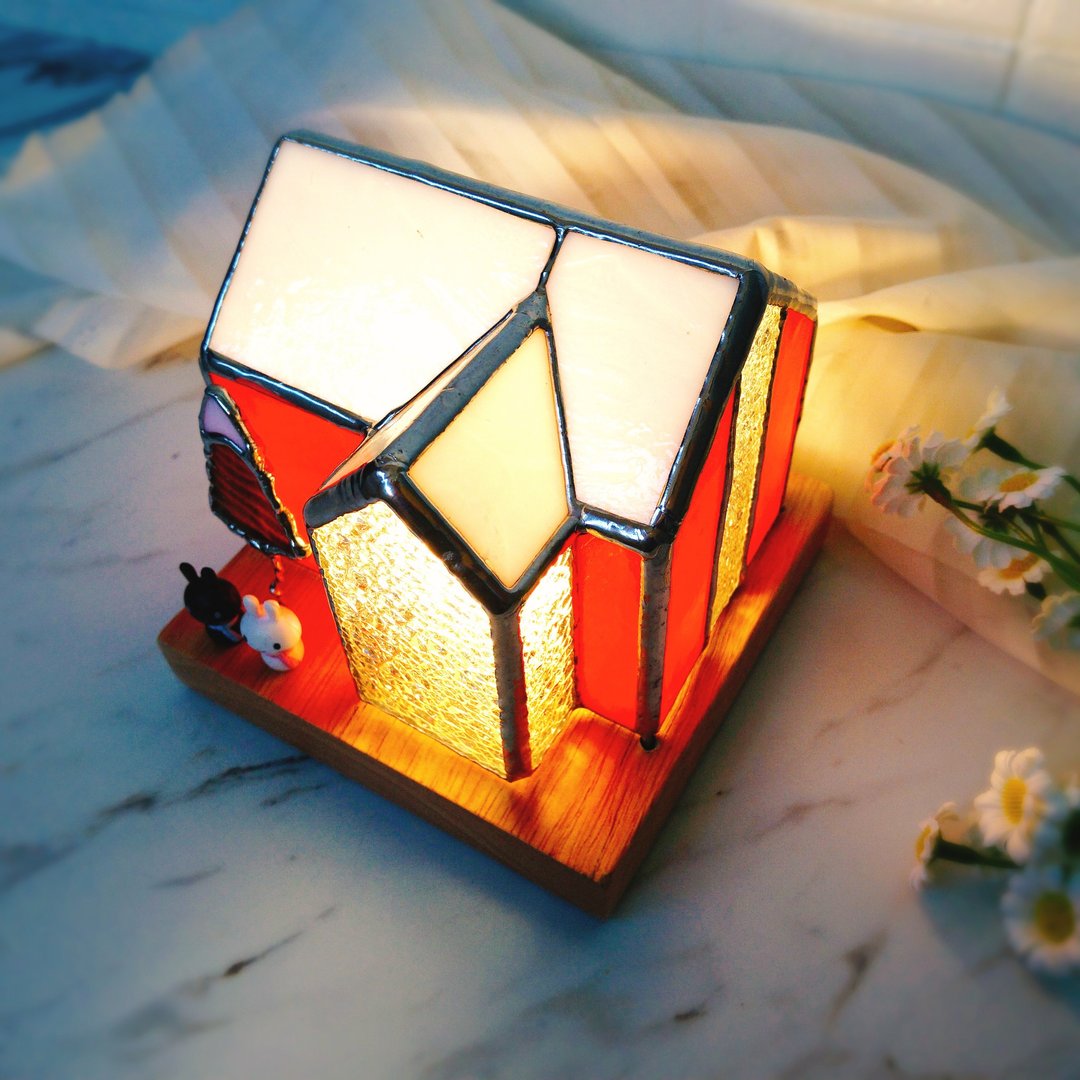 雪屋LED小夜灯/USB灯具/彩色玻璃/镶嵌玻璃 - 灯具/灯饰 - 其他材质 多色