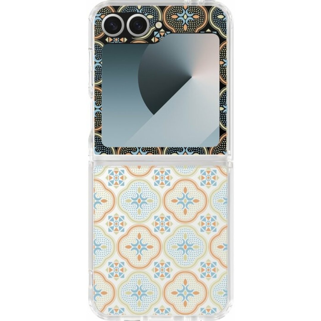 【预购】三星手机壳/Samsung Galaxy Z Flip6/玻璃海棠/暖阳甜杏 - 手机壳/手机套 - 其他材质 透明