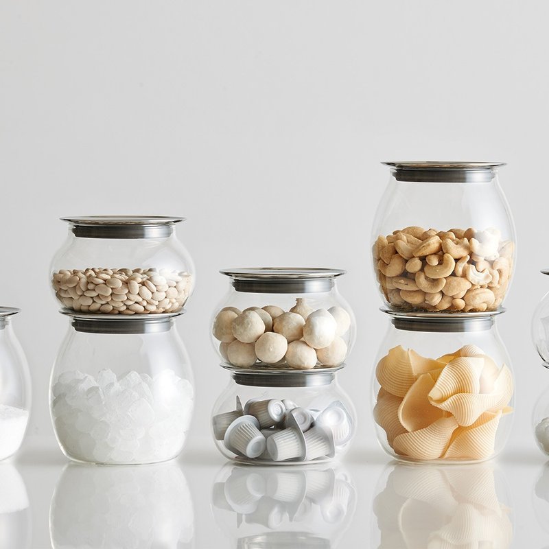 日本KINTO TOTEM玻璃储物罐450ml / 800ml - 收纳用品 - 玻璃 透明