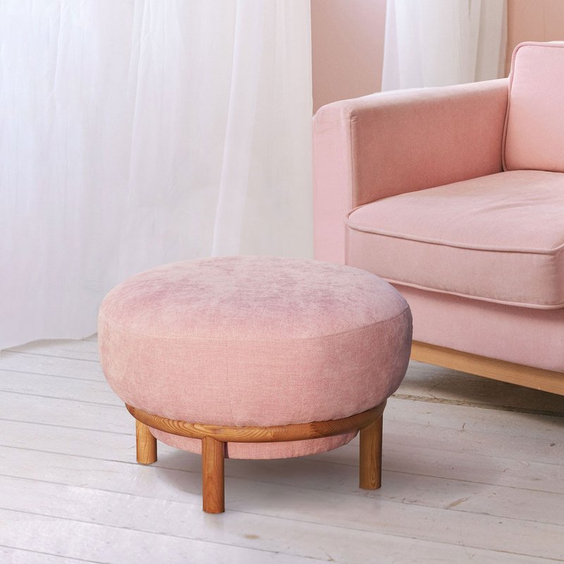 粉色造型椅凳 米莉蘑菇造型设计 实木结构 特色民宿商空家具 - 椅子/沙发 - 聚酯纤维 粉红色