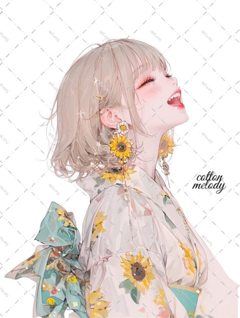 原创贴纸 no.6156 人物贴纸 原创贴纸 女孩贴纸 原创人物贴纸 - 贴纸 - 纸 