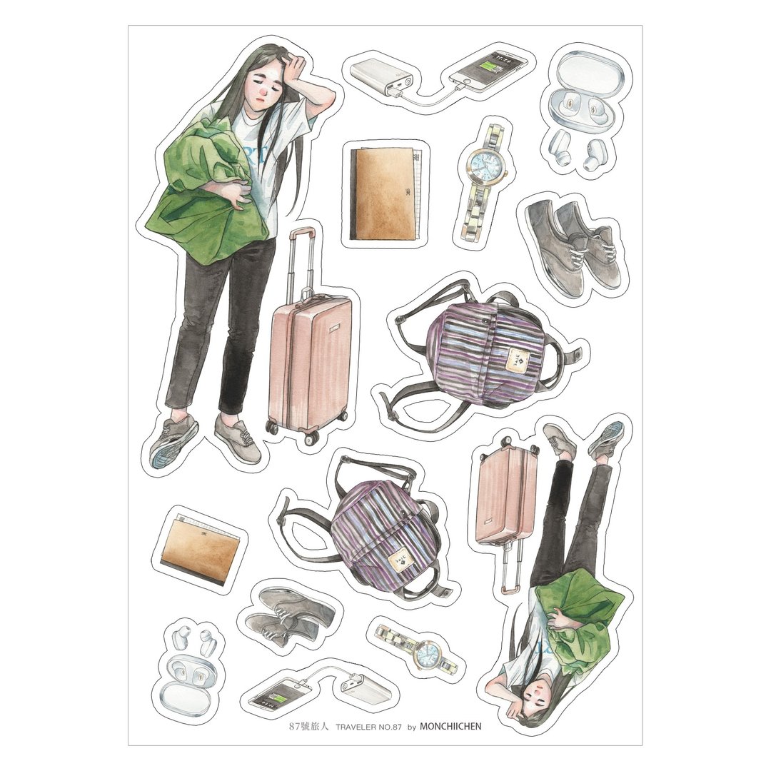 87号旅人 贴纸 / TRAVELER NO.87 stickers - 贴纸 - 纸 