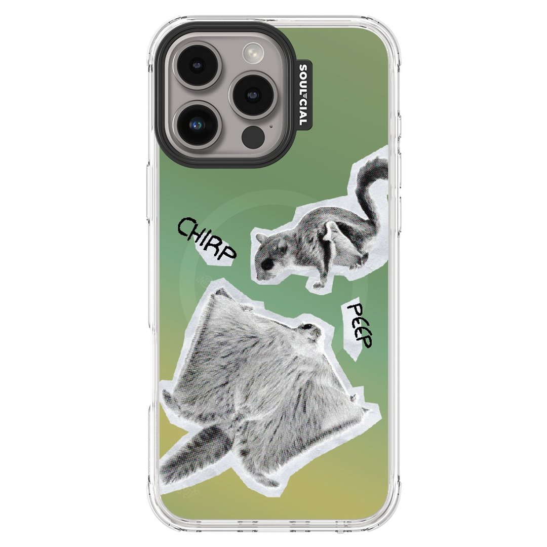 Exotic Animals Sky Squirrels iPhone 16 手机壳 磁吸机壳 - 手机壳/手机套 - 其他材质 