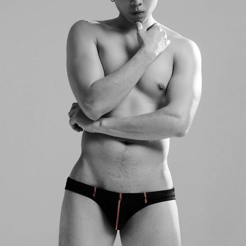 【Goorule】超低腰骨感三角内着_06 - 男士内衣裤 - 棉．麻 黑色