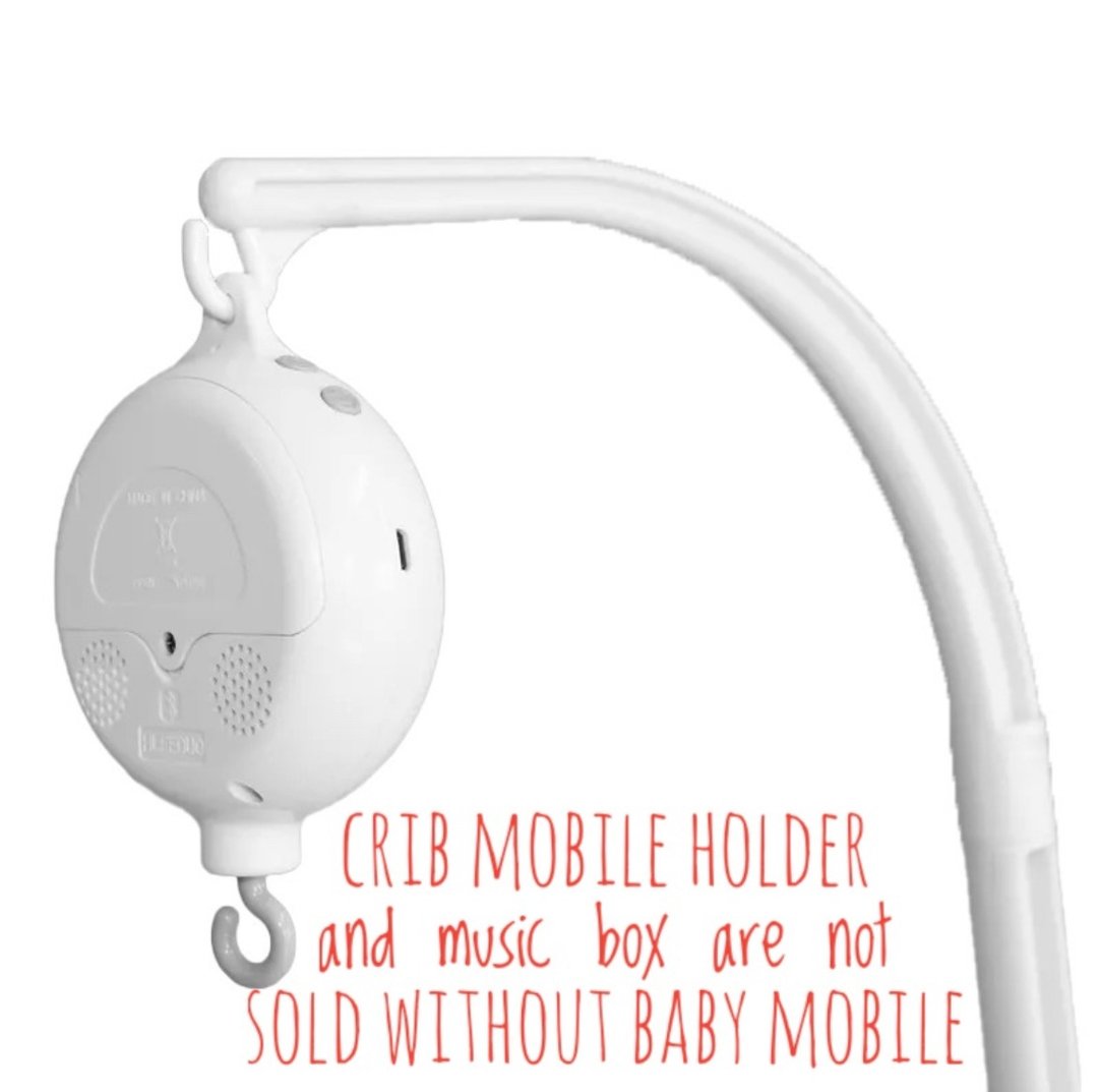 Baby mobile arm, Crib mobile holder, Baby mobile music box - 玩具/玩偶 - 塑料 白色