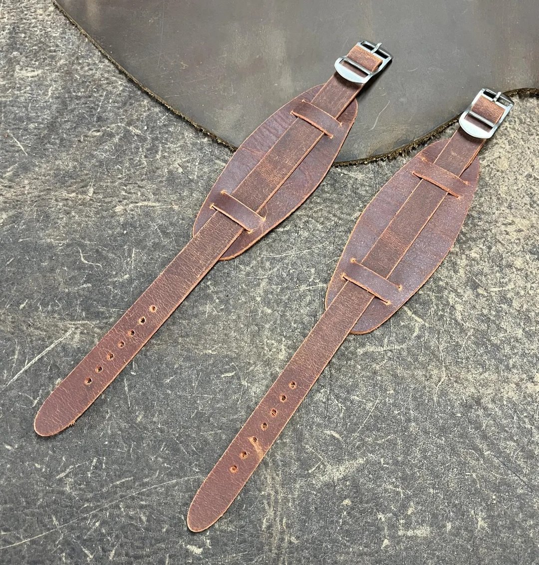 Timeless Watchband 复古腕表手带 咖啡色 14/16/18MM - 表带 - 真皮 多色