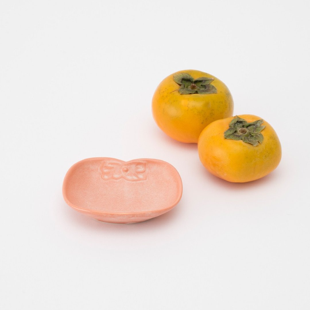 Japanese Persimmon Small Dish 1pc / set of 2 / set of 3 - 浅碟/小碟子 - 瓷 