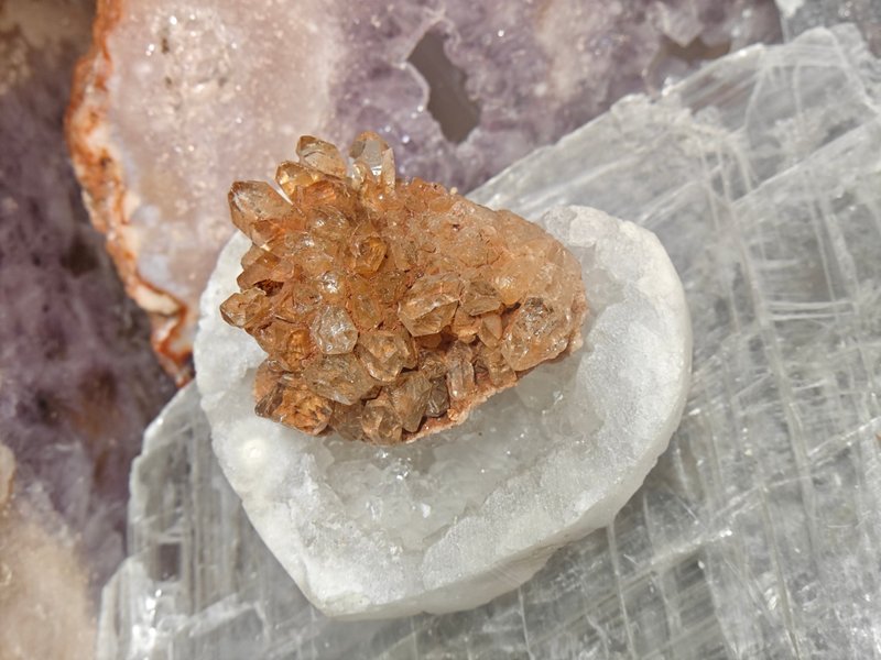 马岛红泥骸骨|天然矿石|skeletal quartz - 摆饰 - 水晶 