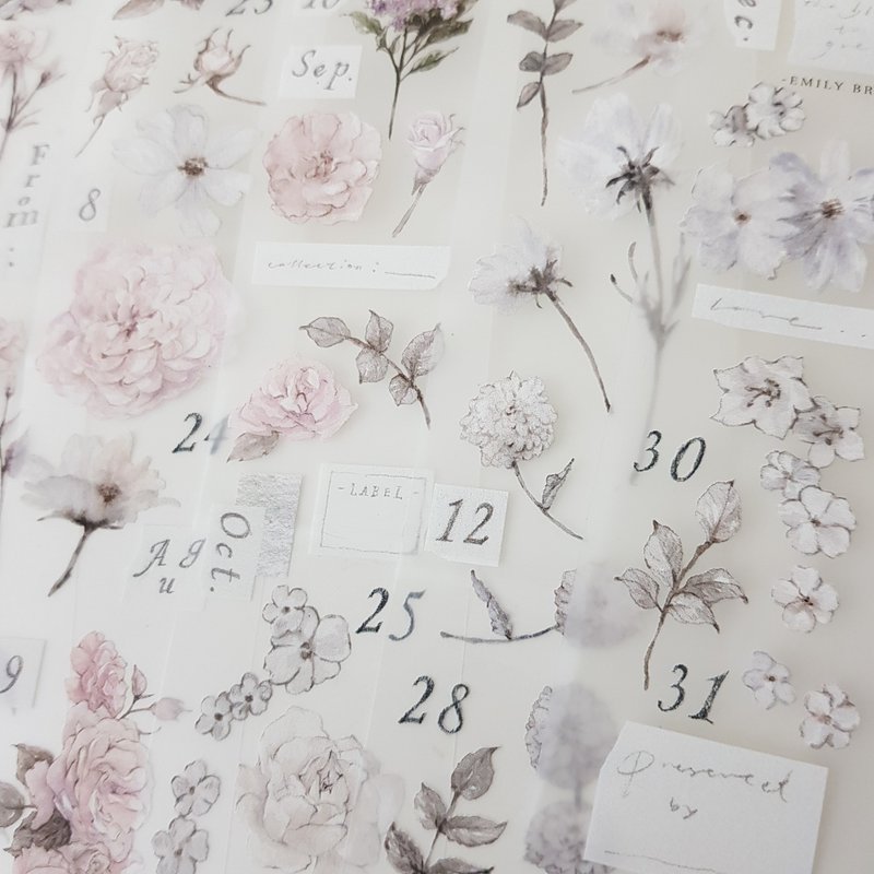 Time has turned the bloom to grey - 纸胶带 - 塑料 