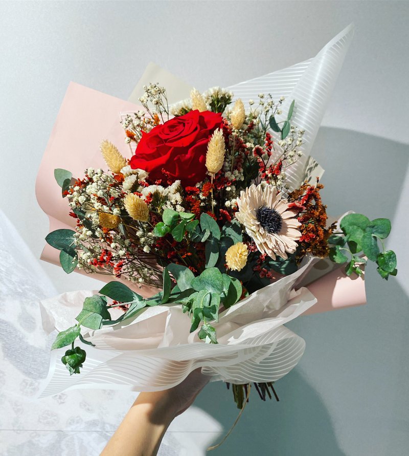【干燥花束手作课程】永恒不败经典手绑花束|永生花束|一人成团 - 植栽 - 植物．花 