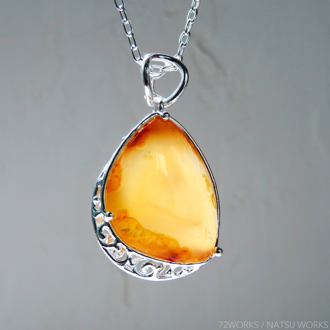 Enhydro Agate Necklace - 项链 - 宝石 黄色