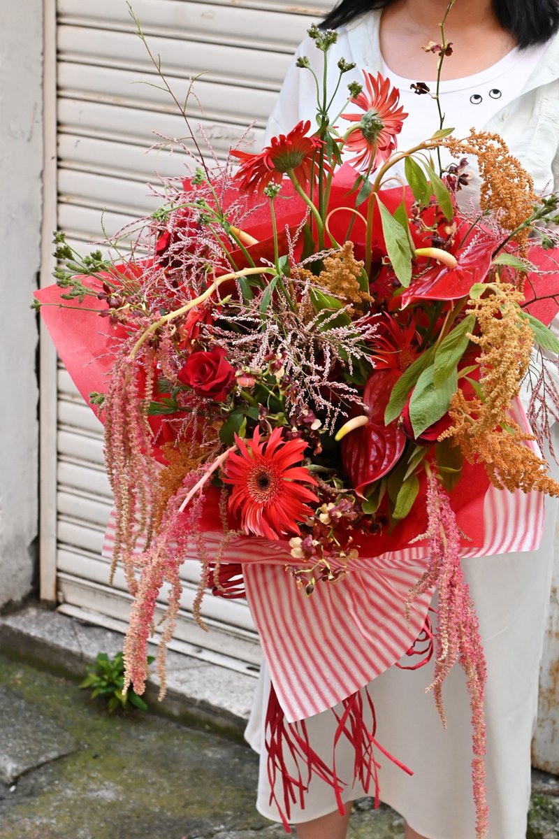 写给台湾的花  鲜花花束系列作品  神农街 - 植栽/盆栽 - 植物．花 红色