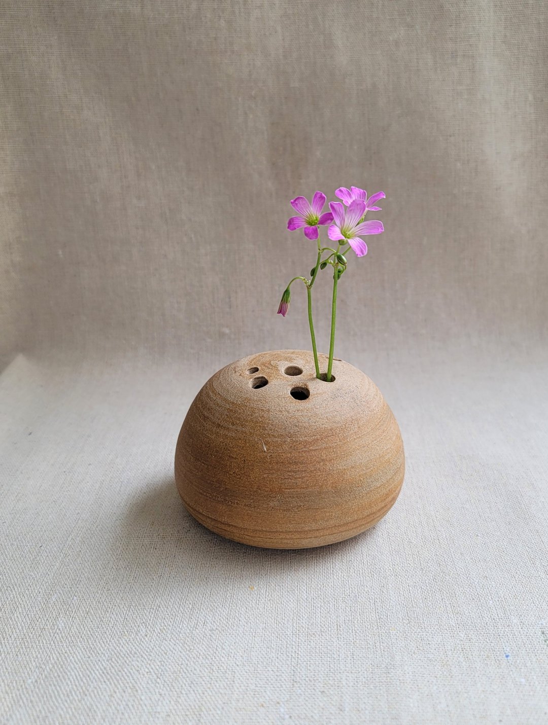 星球花插 - 花瓶/陶器 - 陶 咖啡色
