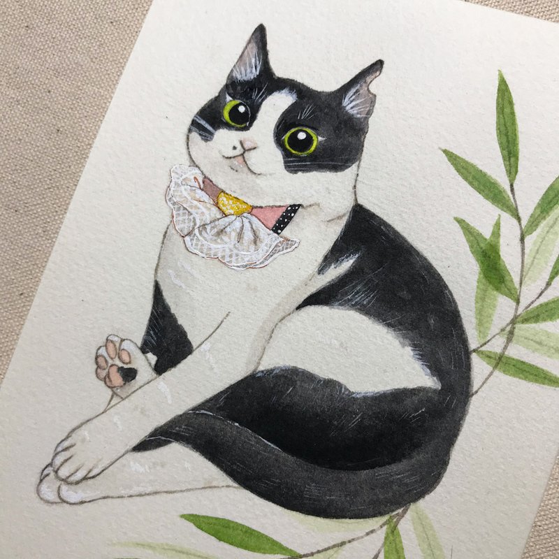 ZOUZOU / 定制化 / 猫猫宠物画 - 订制画像 - 纸 多色