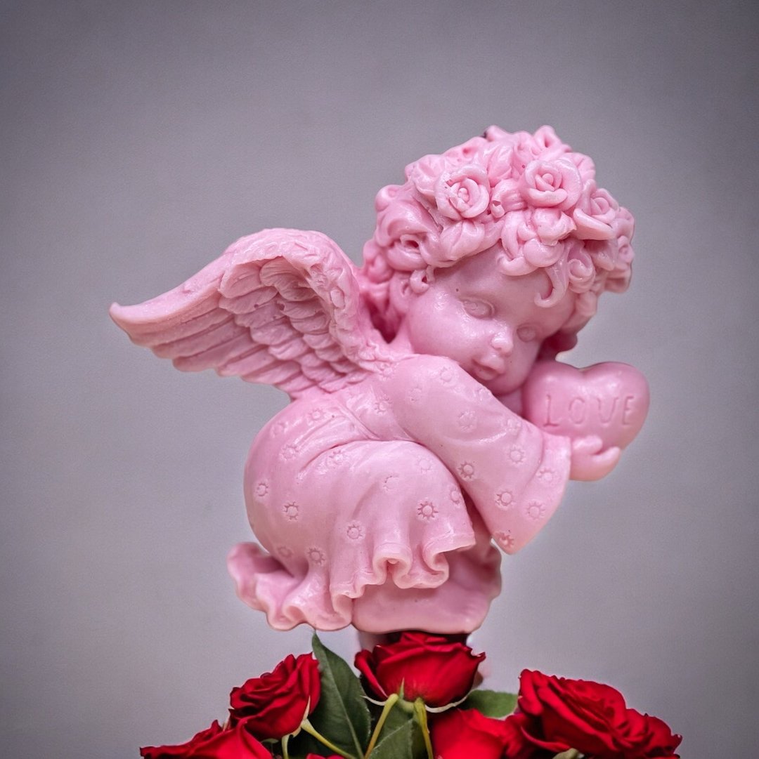 快速出货  艺术香氛皂 天使爱心love (女) 精油香氛 手工皂 - 肥皂/手工皂 - 其他材质 白色