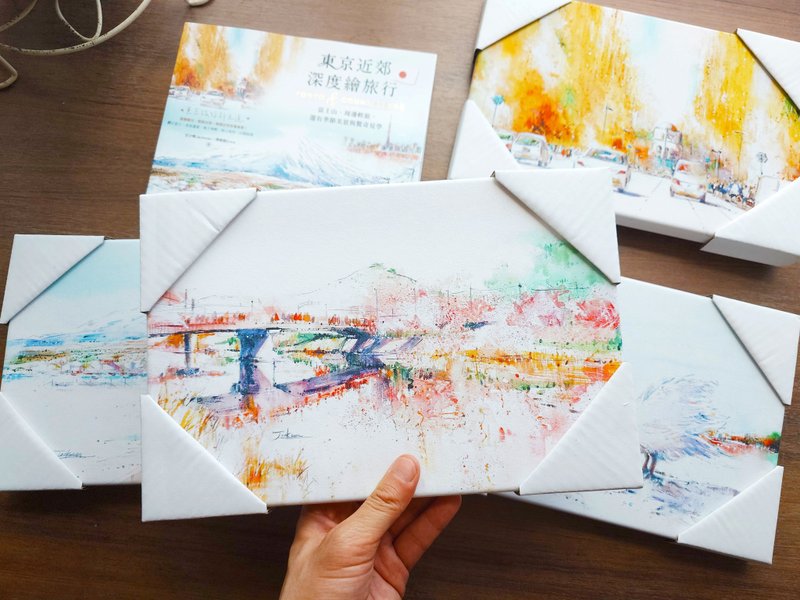 早樱的二月物语|伊豆河津川 |无框画20X30cm | 装饰画 |日本 - 海报/装饰画/版画 - 木头 白色