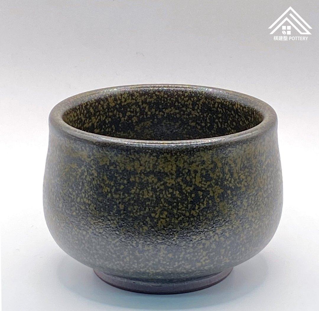 荞麦釉颗粒纹理茶杯 - 其他杯子 - 陶 绿色