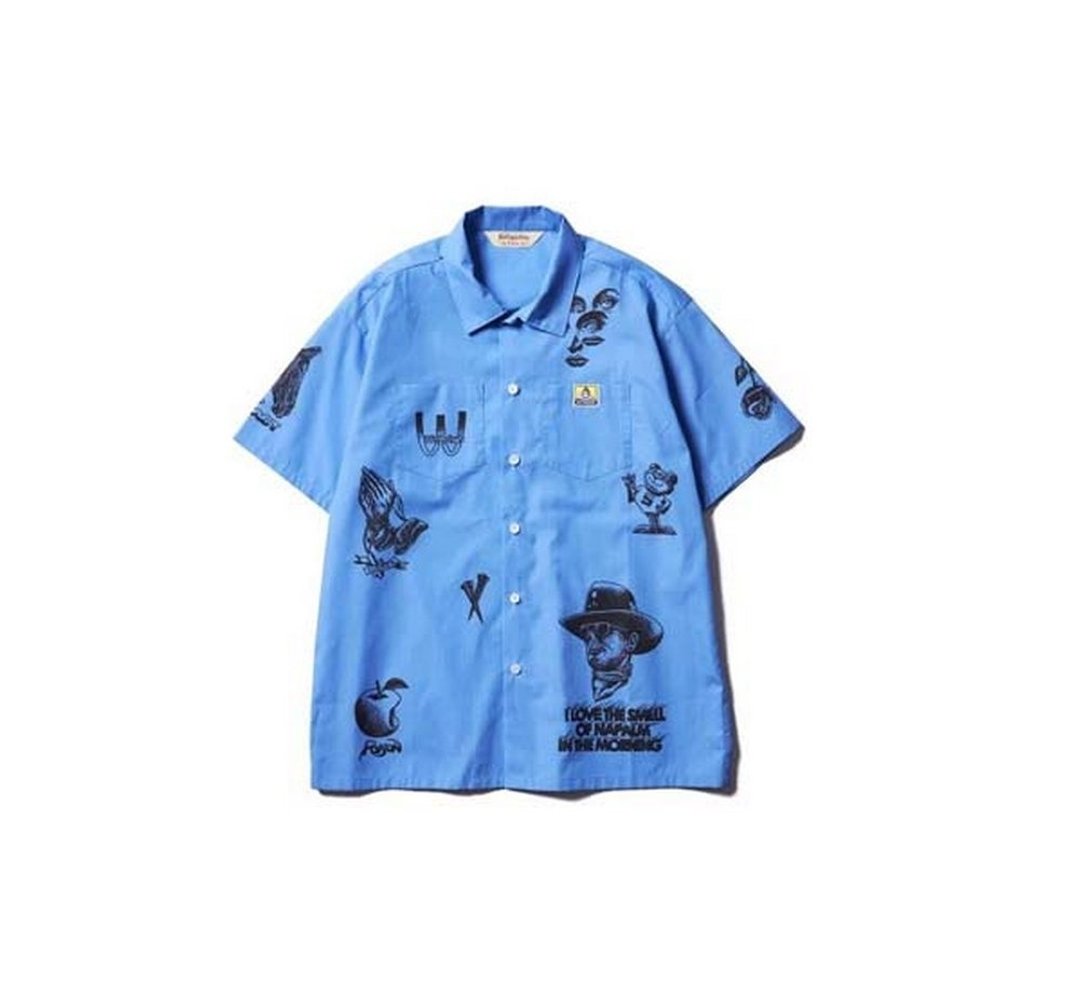 Softmachine Scrawl Shirts S/S现代启示录刺青短袖工作衬衫/两色 - 男装衬衫 - 其他材质 黄色