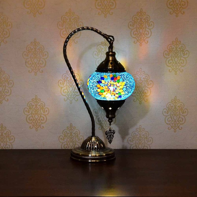 【DREAM LIGHTS】土耳其风 马赛克拼贴桌灯 厚玻璃 马赛克桌灯 DI - 灯具/灯饰 - 琉璃 多色