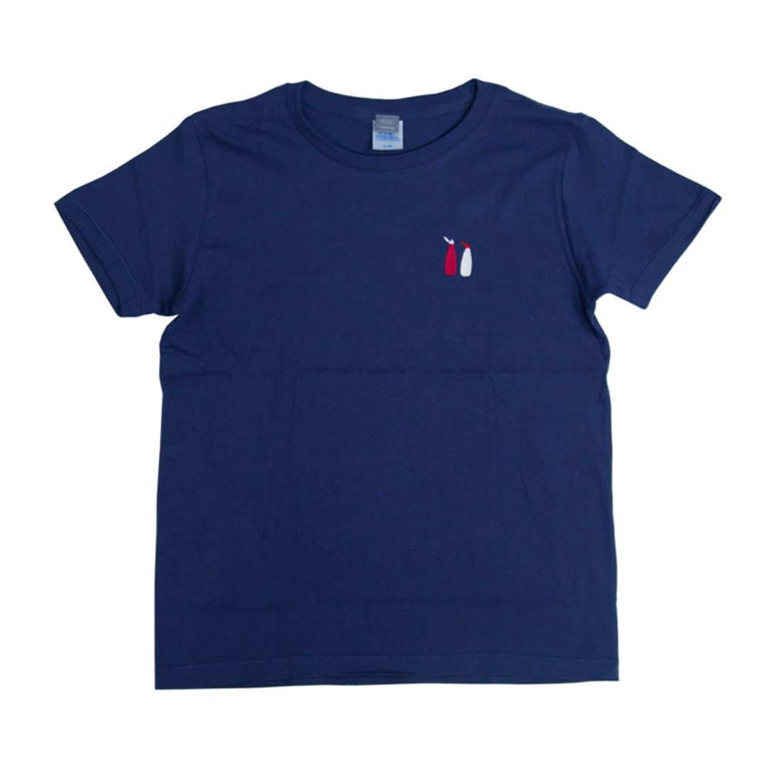 Gift T-shirt Ketchup Mayonnaise Embroidery Unisex S-XL size / Ladies S-L size / Kids 90-160 size Tcollector - 女装 T 恤 - 棉 蓝色