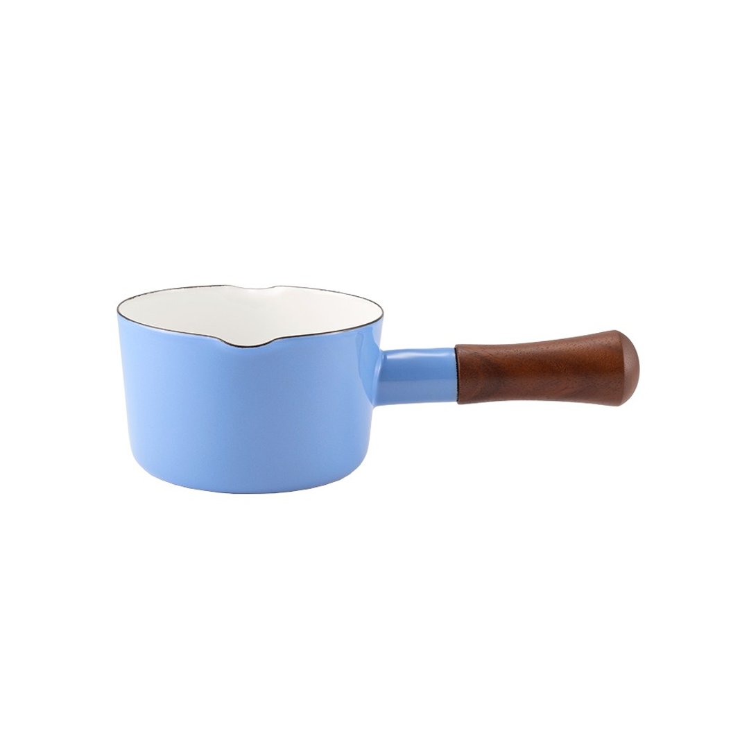 NATURE 单柄珐琅牛奶锅 天空蓝 12cm - 厨房用具 - 珐琅 蓝色