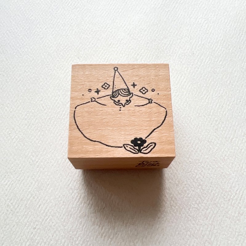 【Two Black Circles - 2022 印章系列 Vol. 1】路边小花 - 印章/印台 - 橡胶 