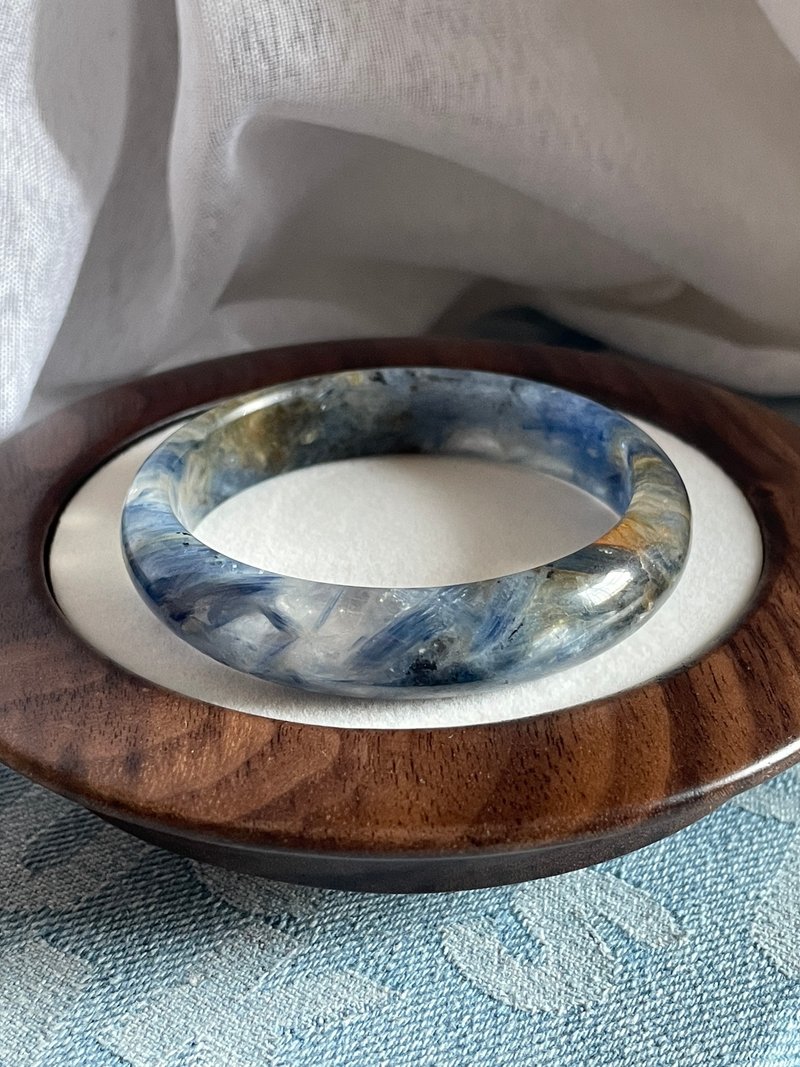 蓝晶石手镯_独一无二_山水景 - 手链/手环 - 水晶 蓝色