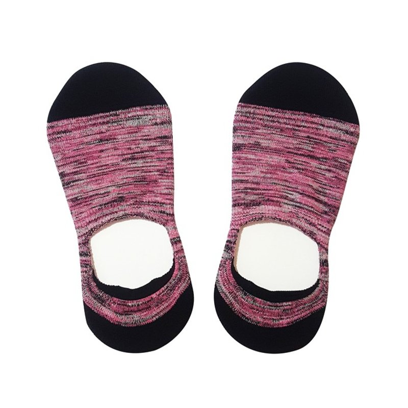 台湾宝石【 蔷薇辉石 】闪亮如星气垫隐形袜 - 袜子 - 棉．麻 粉红色