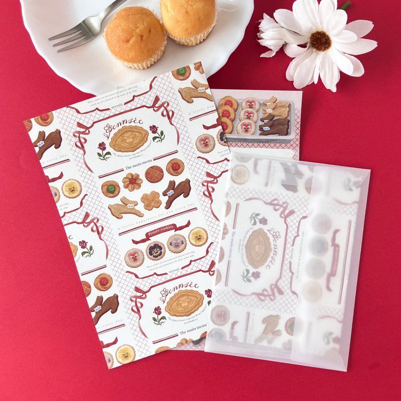 Pâtisserie Pensée 信纸组 - 白色 - 信封/信纸 - 纸 粉红色