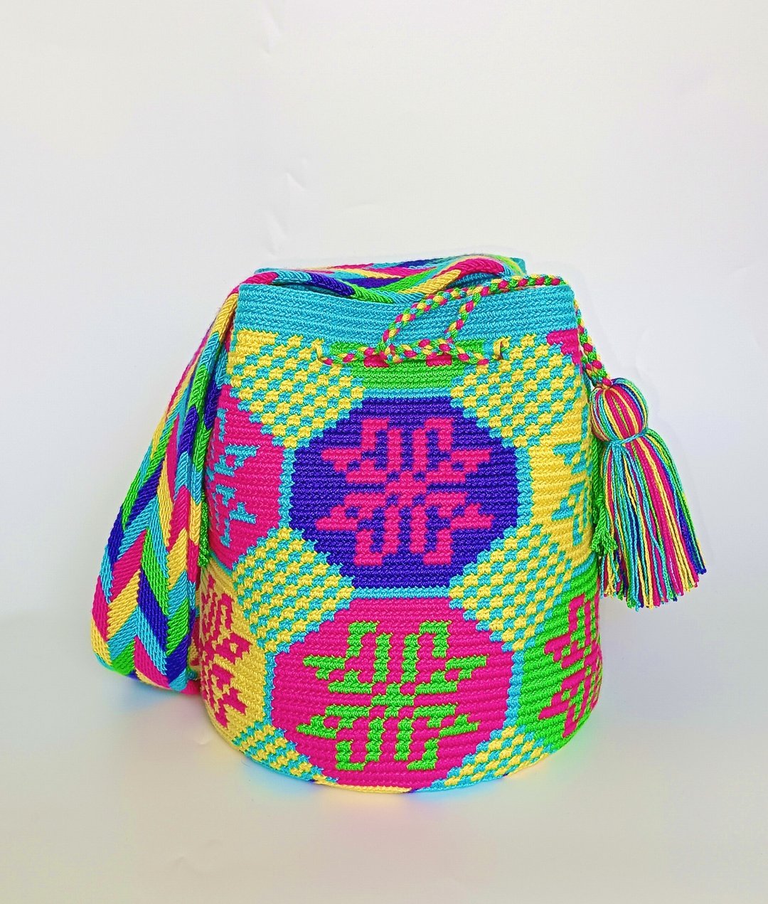 *特价*Wayuu 包，五彩，M 尺寸。 - 侧背包/斜挎包 - 棉 