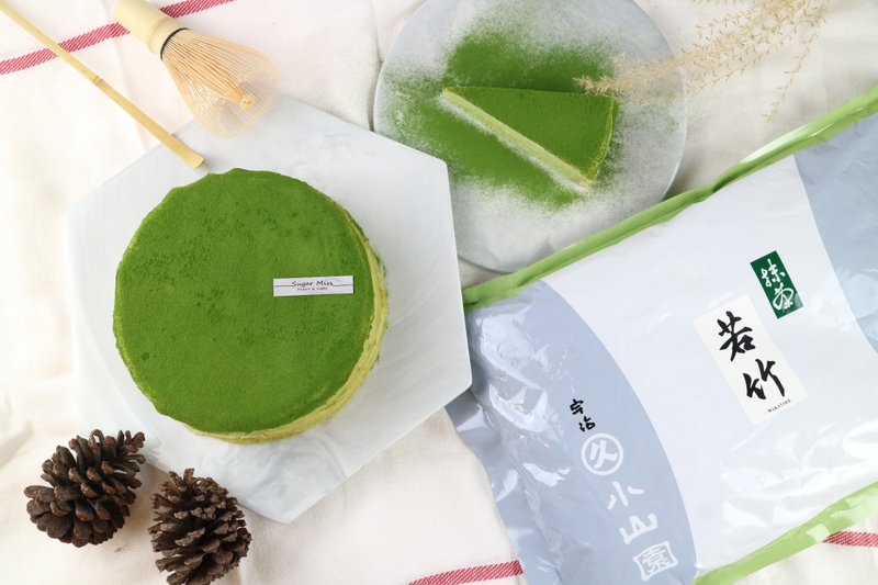 小山园抹茶牛奶千层蛋糕9寸 - 蛋糕/甜点 - 其他材质 