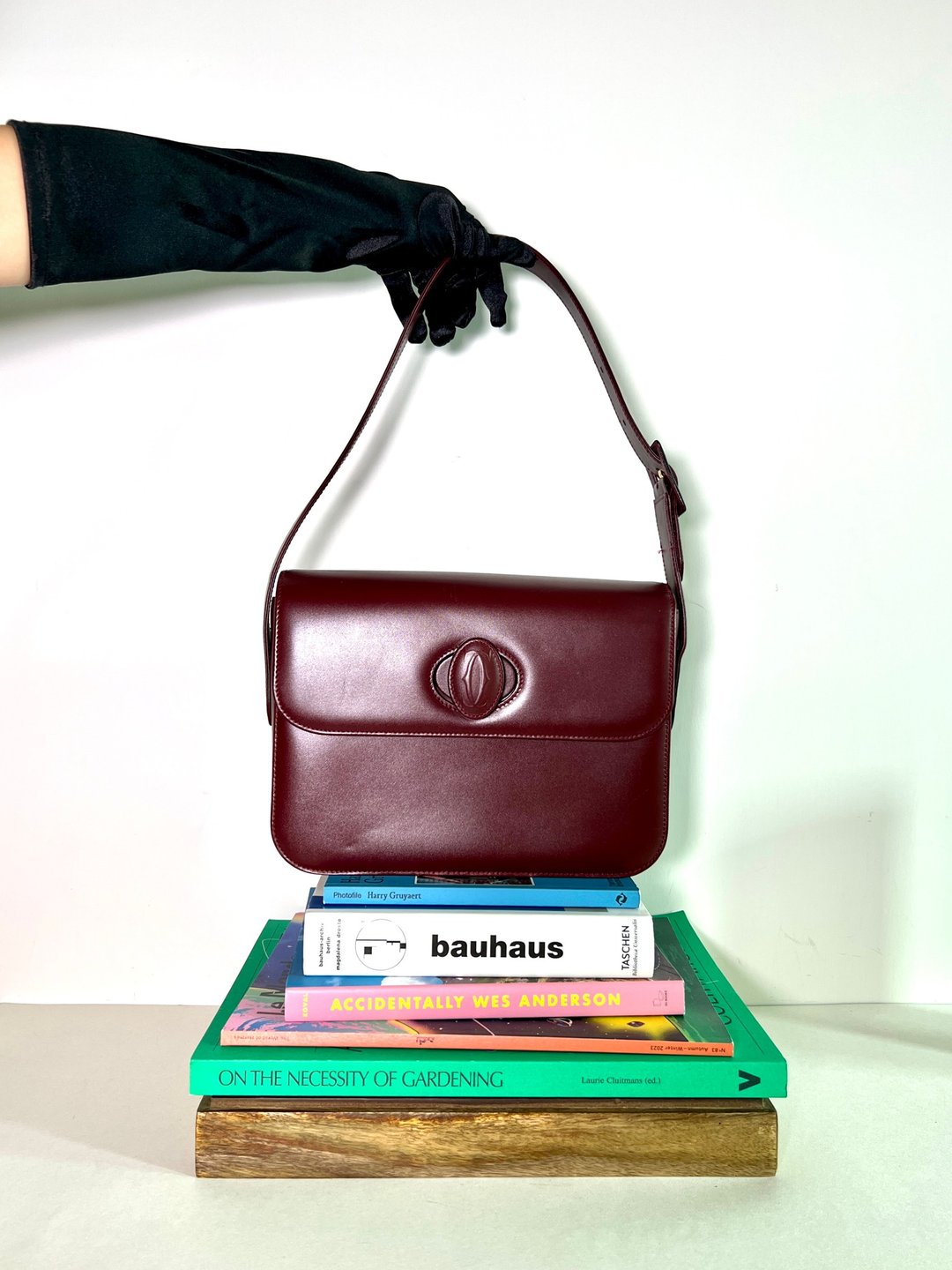 Cartier must de Bordeaux Bag 酒红色肩背侧背孭手袋 中古美品 - 侧背包/斜挎包 - 真皮 红色