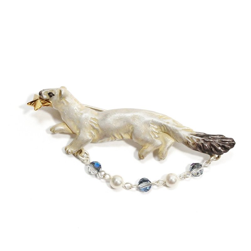 Armin brooch PB115 - 胸针 - 其他金属 白色