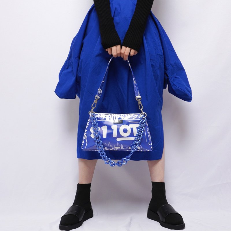 REBIRTH野生设定原创设计师涂鸦小众腋下单肩斜挎女士包袋手拎包 - 侧背包/斜挎包 - 其他材质 