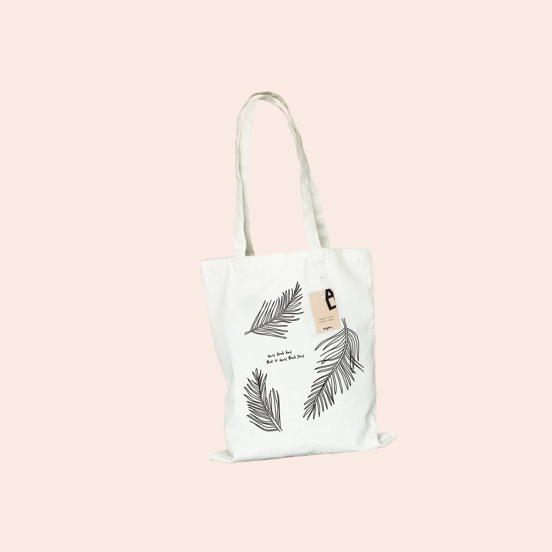 Good day tote bag - 手提包/手提袋 - 其他材质 白色