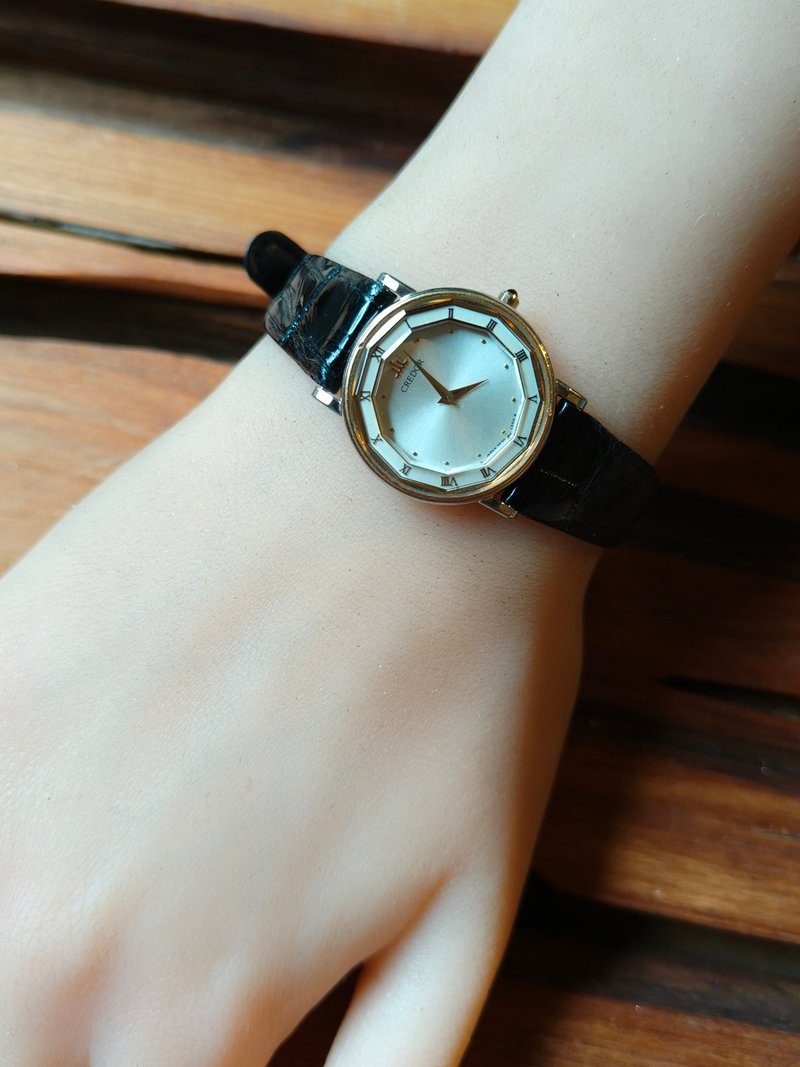 SEIKO旗下 顶级 CREDOR贵朵品牌 钢与18k金 石英表 - 女表 - 其他金属 银色