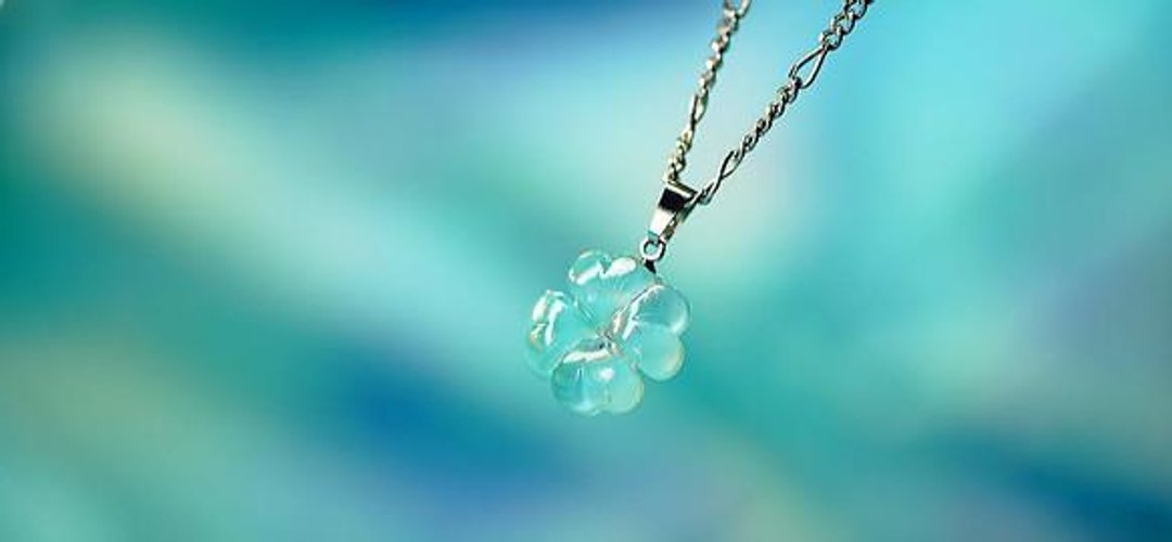 Pure blue clover - 项链 - 其他金属 