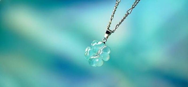 Pure blue clover - 项链 - 其他金属 