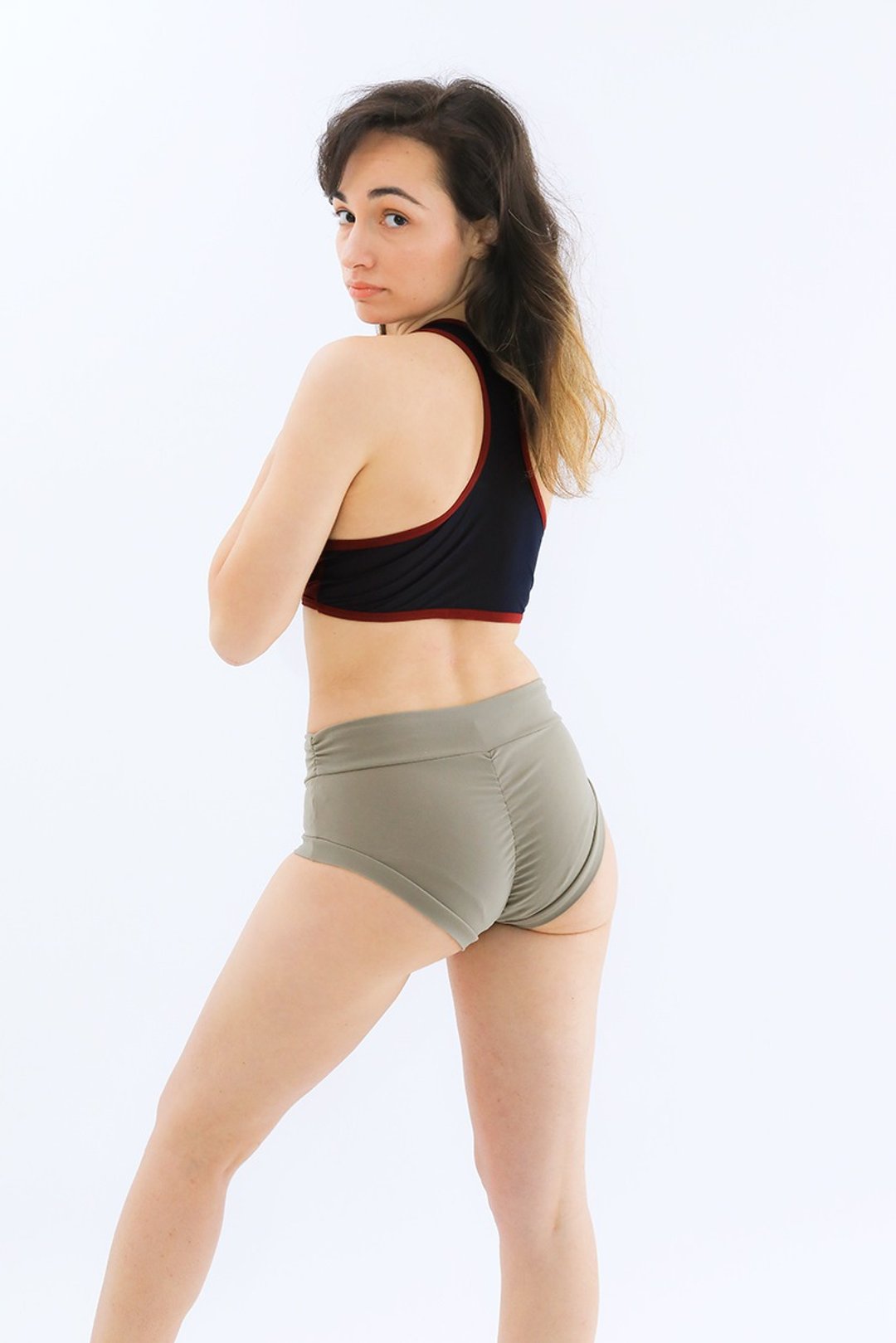 AddPole Primula Shorts Beige poledance - 女装短裤 - 其他人造纤维 卡其色