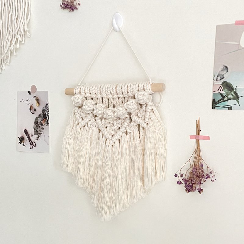 Macrame 中小型挂毯材料包【Diy Macrame Wall Hangin - 编织/刺绣/羊毛毡/裁缝 - 棉 