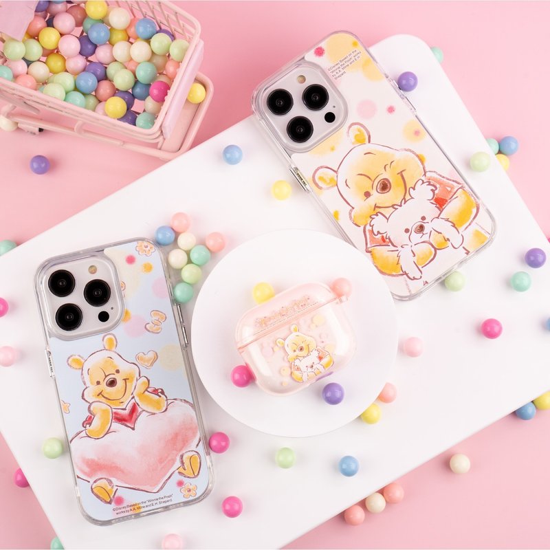 迪士尼小熊维尼与小熊熊For Apple AirPods Pro 2/3/4保护套防震 - 耳机收纳 - 塑料 