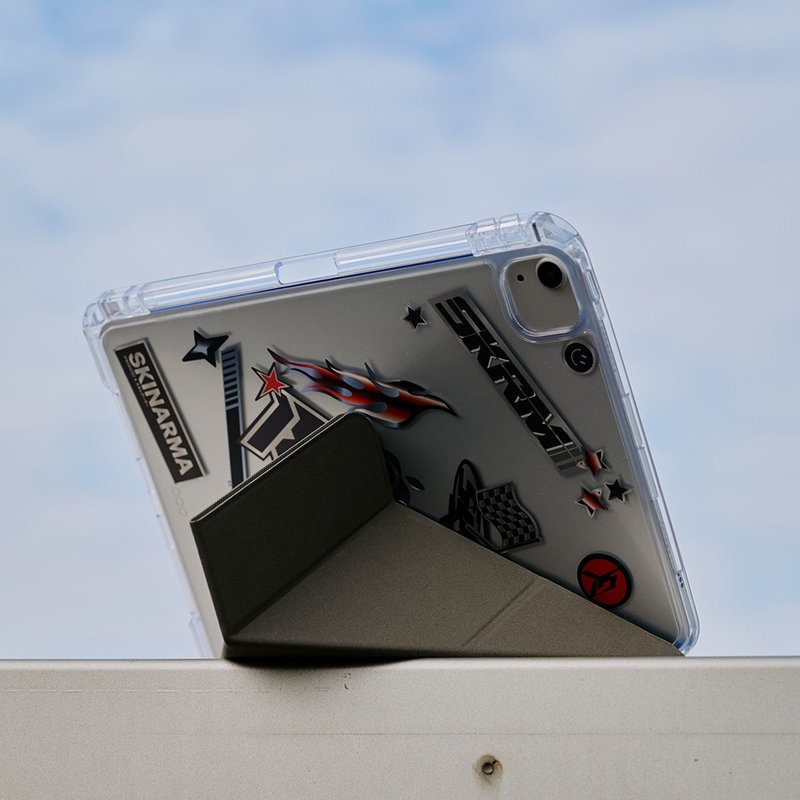 SKINARMA Zeta 可拆式磁吸支架笔槽保护壳 iPadPro11 寸 (M5) - 平板/电脑保护壳 - 其他材质 灰色