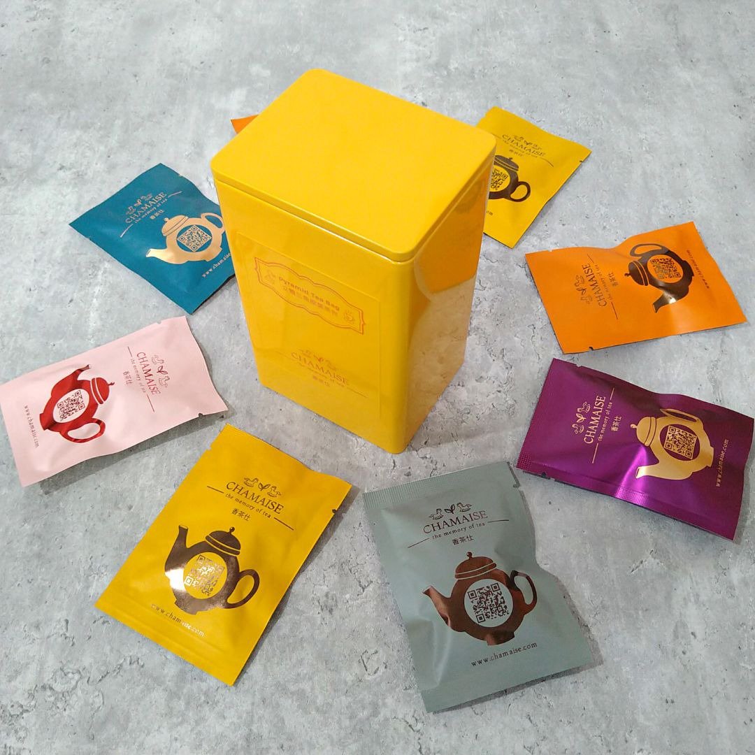 日替 • 香茶 | 立体三角原叶茶包 | 橙罐 | 礼盒 - 茶 - 其他金属 橘色