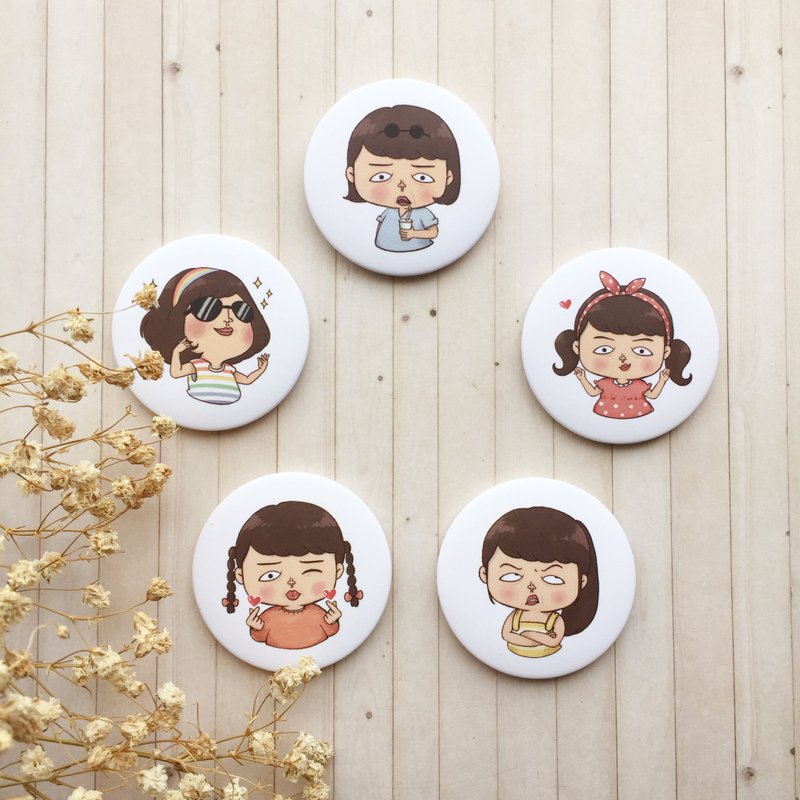 玛丽系列 | 大胸章/磁铁 - 徽章/别针 - 其他材质 多色