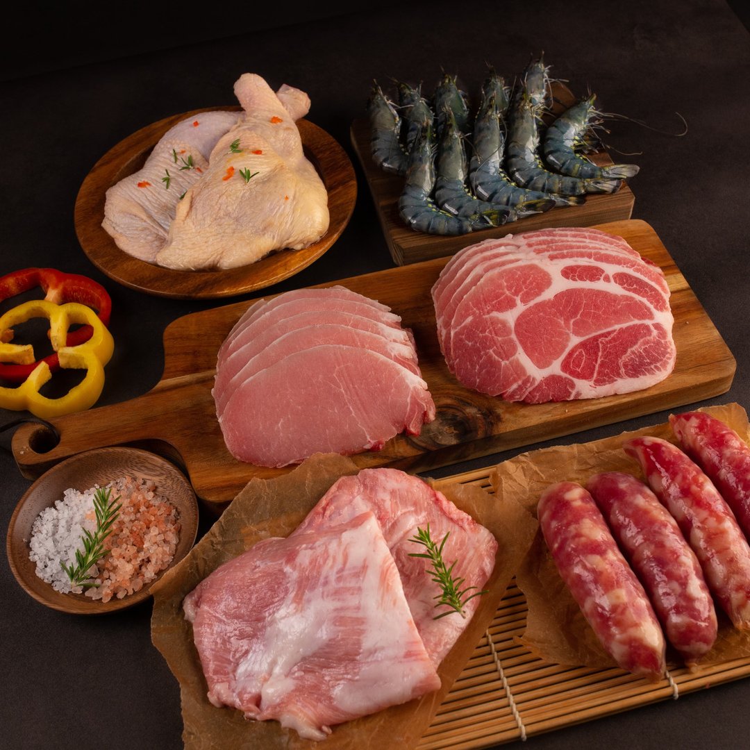 【中秋烤肉限定】严选国产综合烧肉包邮组 (3-4人) - 其他 - 新鲜食材 红色