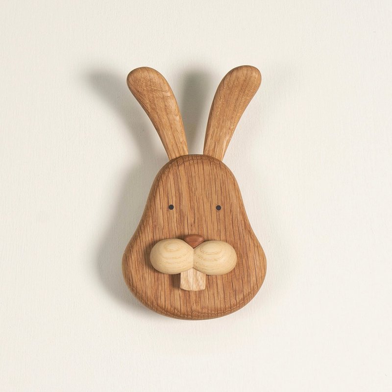 野是兔兔 l 实木挂勾 - 衣架/挂勾 - 木头 卡其色